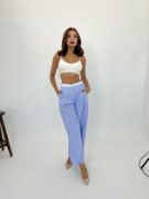 7109 PANTOLON-MAVİ BEYAZ ÇİZGİLİ resmi